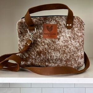 Farm House Frocks Cow Hide leather bag.